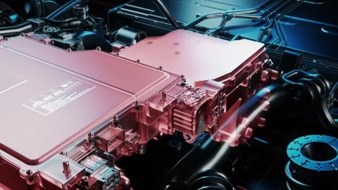 Advanced Zero-Emission Car Platform System Stock-Footage 327912585