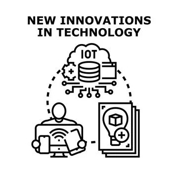 Advancing digital technologies and internet of things concept Stock Illustration