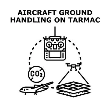 Advancing ground handling operations with drone technology Stock Illustration