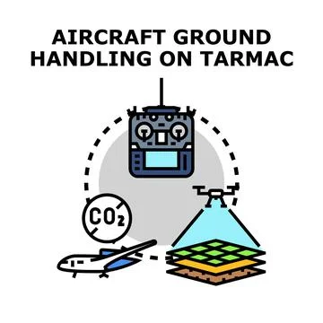 Advancing ground handling operations with drone technology Stock Illustration