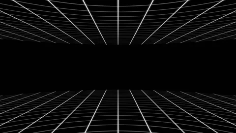 Advancing Into Horizontal Grid Loop Stock Footage 166038969