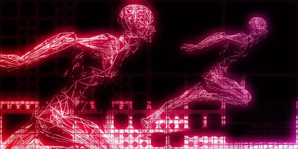 Advancing Intelligence Networks In Technology Competition Space Stock Illustration