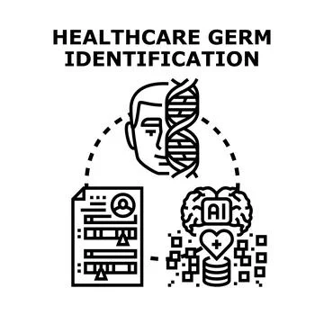 Advancing medical science through artificial intelligence and dna diagnostics Stock Illustration
