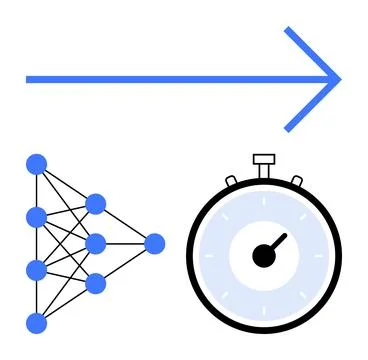 Advancing Technology and Efficiency Concepts for Time Management and Neural Stock Illustration