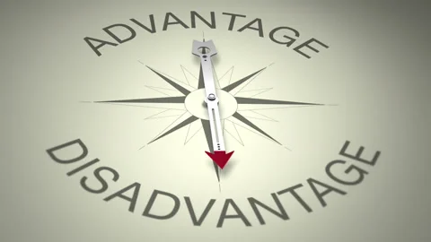 Advantage Versus Disadvantage Arrow 3D Animation Stock Footage 281058654