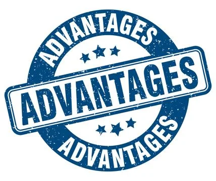 Advantages stamp. advantages label. round grunge sign Stock Illustration