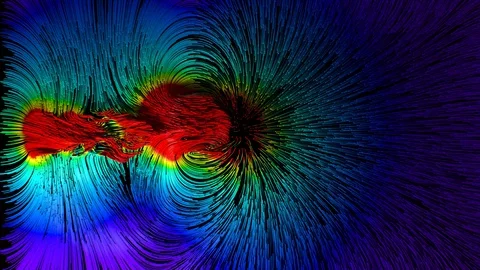 Advection fields, visualisation of heat transfer Stock Footage 127626197