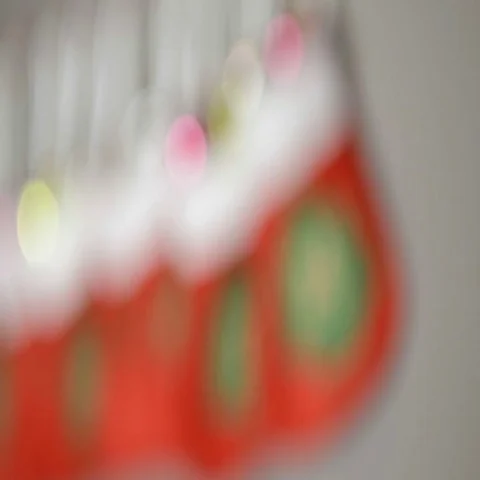 Advent calendar blurred to sharp Stock Footage 69560561
