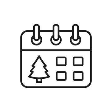 Advent calendar christmas icon vector basic design simple and modern 스톡 일러스트