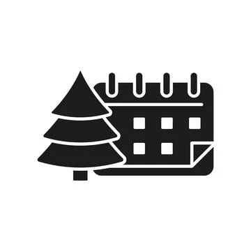 Advent calendar christmas icon vector basic design simple and modern Stock Illustration