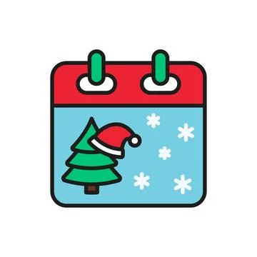 Advent calendar christmas icon vector basic design simple and modern イラスト素材