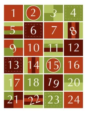 Advent calendar Stock Illustration