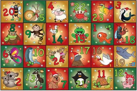 Advent calendar Stock Illustration