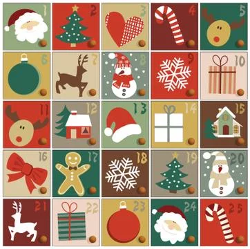 Advent calendar Stock Illustration