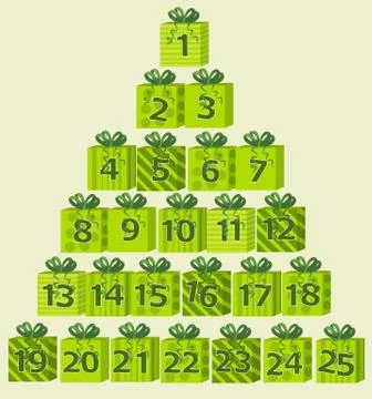 Advent calendar Stockillustratie