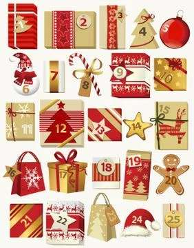 Advent calendar Stock Illustration