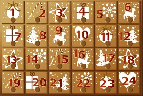 Advent calendar Stock Illustration