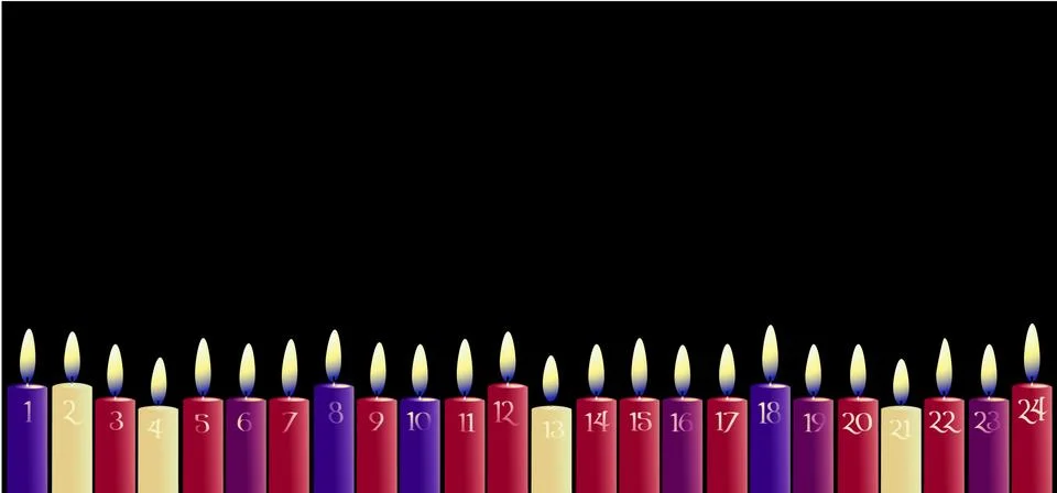 Advent calendar Illustrazione stock