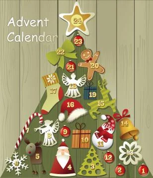 Advent Calendar Stockillustratie