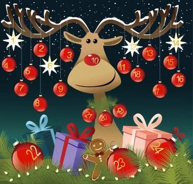 Advent calendar Stock Illustration