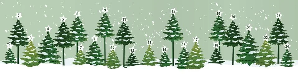 Advent calendar Stock Illustration