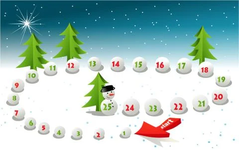 Advent calendar Stock Illustration