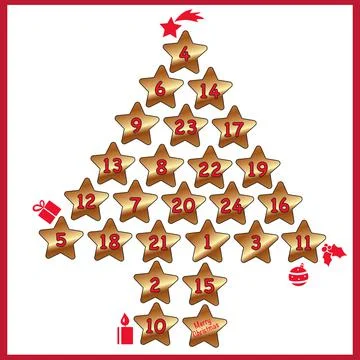 Advent calendar Stock Illustration