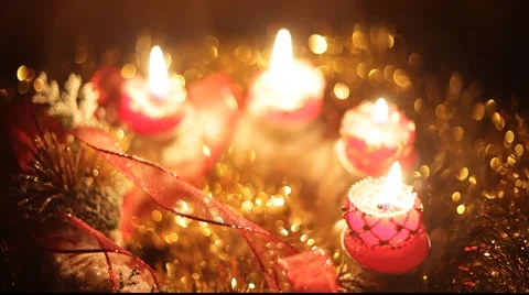 Advent candels Stock Footage