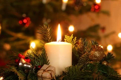 Advent Candle Stock Photos