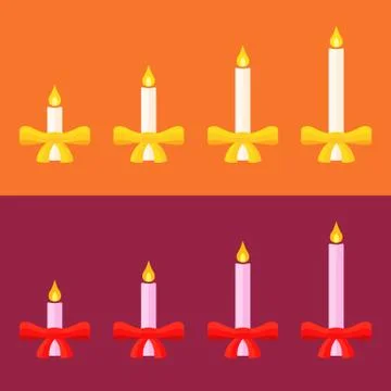 Advent candles Illustrazione stock