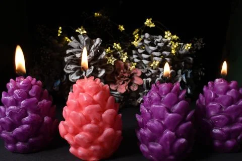 Advent candles Stock Photos