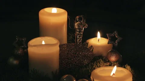 Advent wreath Stock Footage 45113590