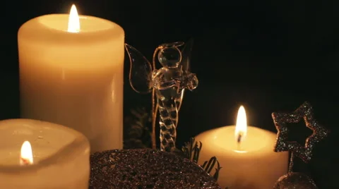 Advent wreath Vídeo Stock 45113615