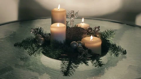 Advent wreath Stock Footage 45113956