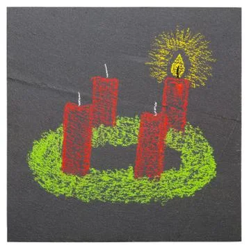 Advent wreath Stock Illustration
