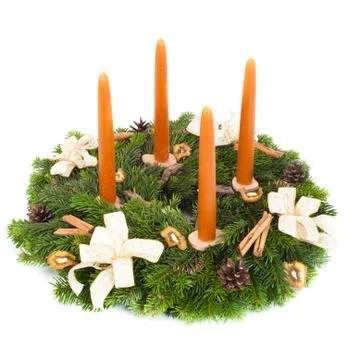 Advent wreath Stockfoto's