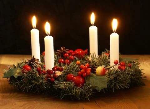 Advent wreath Stock Photos