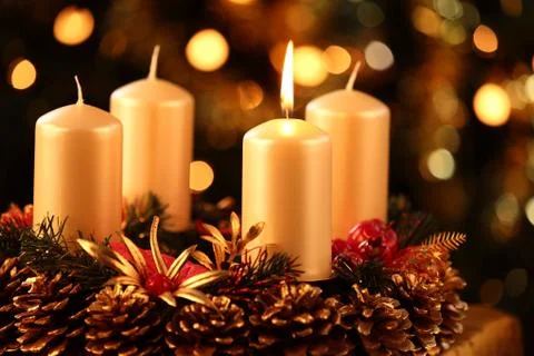 Advent wreath Stock Photos