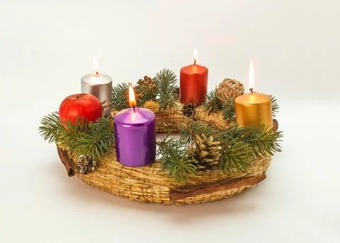 Advent wreath Stock Photos