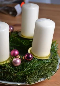Advent wreath Stock Photos