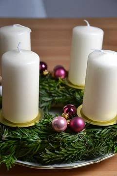 Advent wreath Stock-Fotos
