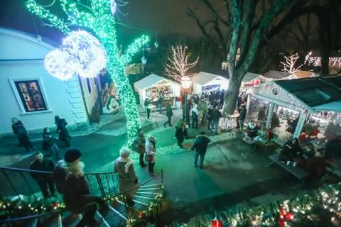 Advent in Zagreb 2017 Stock Photos