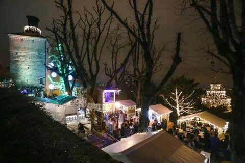Advent in Zagreb 2017 Stock Photos