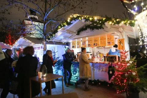 Advent in Zagreb 2017 Stock Photos