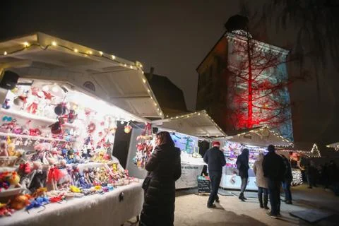 Advent in Zagreb 2017 Stock Photos