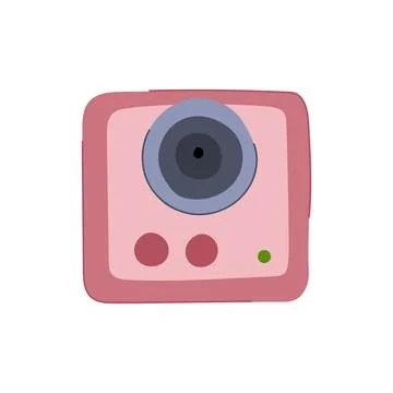 Adventure action camera cartoon vector illustration Stock Illustration