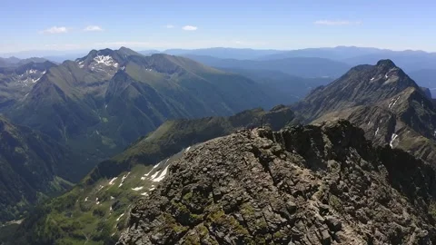 Adventure Awaits: Exploring High Altitudes and Green Valleys Stock Footage 323849497