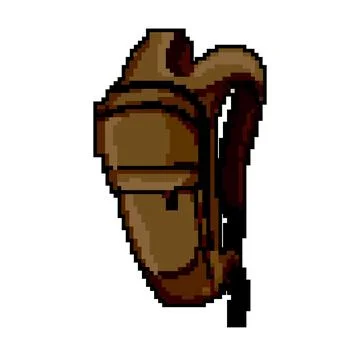 Adventure backpack camp game pixel art vector illustration イラスト素材