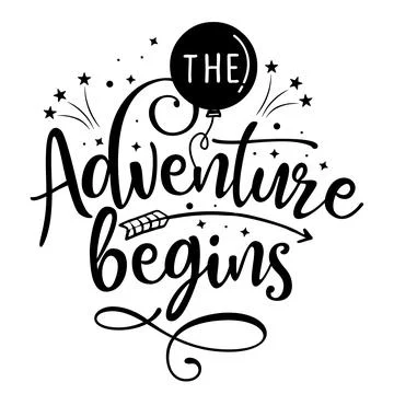 The adventure begins Stock Illustration