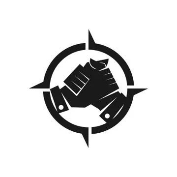 Adventure Commitment Teamwork Together Black Logo 스톡 일러스트